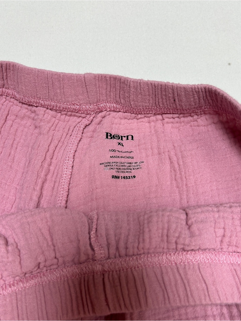 Born Light Pink Two-Piece Short Sleeve Pajama Set - Picture 11 of 15